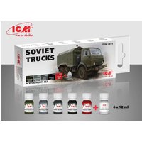 Acrylic paint set -Soviet trucks (6 x 12ml) von ICM