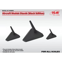 Aircraft Models Stands (Black Edition)(for 1:144, 1:72, 1:48 und 1:32) von ICM