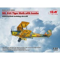 DH. 82A Tiger Moth with bombs, WWII British training aircraft von ICM