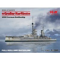 Großer Kurfürst (Full hull & Waterline) WWI German Battleship von ICM