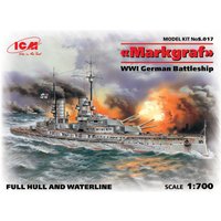 Markgraf (full hull & waterline) WWI German Battleship von ICM