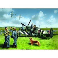 Spitfire Mk.IX with RAF Pilots & Ground Personnel von ICM