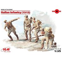 WWI Italienische Infanterie, 4 Figuren von ICM