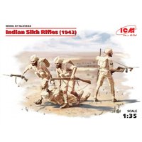 WWII Indische Sikh Rifels, 4 Figuren von ICM
