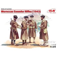 WWII Marokkanische Goumier Rifles, 4 Figuren von ICM
