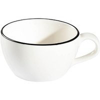 12 ID Fine Cappuccinotasse Modest Black Alzar weiß 0,2 l 12 ID Fine Cappuccinotasse Modest Black Alzar weiß 0,2 l von ID Fine
