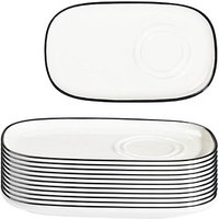 12 ID Fine Untertassen Modest Black Mesa weiß 22,0 cm 12 ID Fine Untertassen Modest Black Mesa weiß 22,0 cm von ID Fine