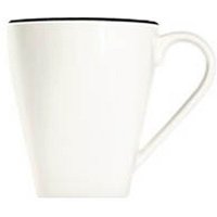 6 ID Fine Kaffeebecher Modest Black Piazza weiß 0,3 l 6 ID Fine Kaffeebecher Modest Black Piazza weiß 0,3 l von ID Fine