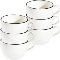 6 ID Fine Kaffeetassen Modest Black Alzar weiß 0,3 l 6 ID Fine Kaffeetassen Modest Black Alzar weiß 0,3 l von ID Fine