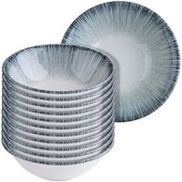ID Fine Schalen Vortex Lona weiß/blau Ø 16,0 cm, 12 St. von ID Fine