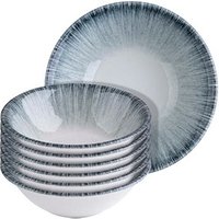 ID Fine Schalen Vortex Lona weiß/blau Ø 18,0 cm, 6 St. von ID Fine