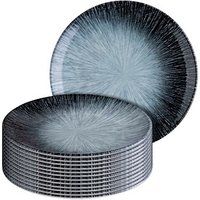 ID Fine Teller Vortex Lona weiß/blau Ø 21,0 cm, 12 St. von ID Fine