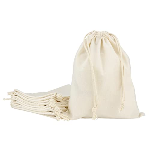 IDEA HOME Baumwolle Kleine Beutel mit Kordelzug 10 Stück - Baumwollsäckchen 25 x 30 cm - Geschenktüten Baumwoll Säckchen Klein - Baumwollbeutel für Schmuck, Hochzeit, Weihnachten IDEA HOME Baumwolle Kleine Beutel mit Kordelzug 10 Stück - Baumwollsäckchen 25 x 30 cm - Geschenktüten Baumwoll Säckchen Klein - Baumwollbeutel für Schmuck, Hochzeit, Weihnachten von IDEA HOME