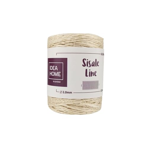 IDEA HOME Sisalseil, Natur Sisal Seil, Juteseil, Sisal Schnur, Jutekordel für Haushalt Garten DIY, Kratzseil Katzenzubehör, Braun, 2mm 135M 0.25kg IDEA HOME Sisalseil, Natur Sisal Seil, Juteseil, Sisal Schnur, Jutekordel für Haushalt Garten DIY, Kratzseil Katzenzubehör, Braun, 2mm 135M 0.25kg von IDEA HOME