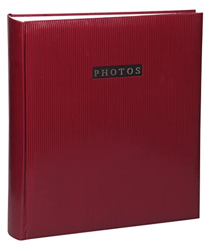 Elegance Fotoalbum 29x32 cm 100 weiße Seiten Jumbo Foto Album Buchalbum: Farbe: Rot von IDEAL TREND