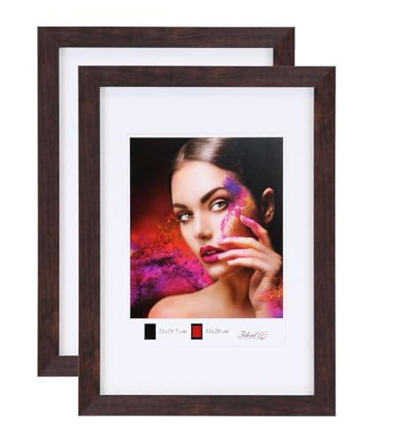 IDEAL TREND 2er 3er 5er Set Holz Bilderrahmen Lifestyle Plexi Foto Rahmen Collage Wanddeko Poster HR-25: Farbe: 2er Pack Nuss | Format: 50x70 IDEAL TREND 2er 3er 5er Set Holz Bilderrahmen Lifestyle Plexi Foto Rahmen Collage Wanddeko Poster HR-25: Farbe: 2er Pack Nuss | Format: 50x70 von IDEAL TREND