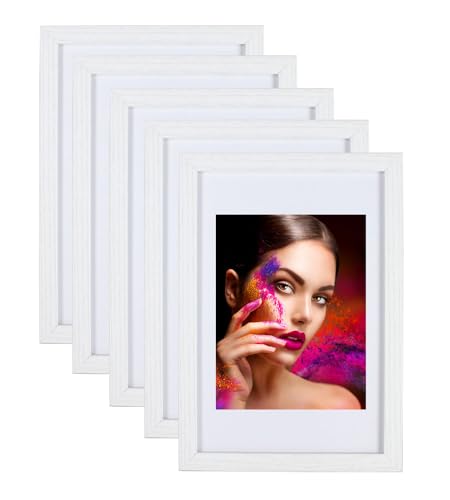 IDEAL TREND 2er 3er 5er Set Holz Bilderrahmen Lifestyle Plexi Foto Rahmen Collage Wanddeko Poster HR-25: Farbe: 5er Pack Weiß | Format: 50x70 IDEAL TREND 2er 3er 5er Set Holz Bilderrahmen Lifestyle Plexi Foto Rahmen Collage Wanddeko Poster HR-25: Farbe: 5er Pack Weiß | Format: 50x70 von IDEAL TREND
