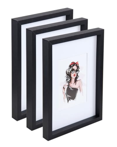 IDEAL TREND 3er 5er Set Holz Bilderrahmen Bilder Foto Rahmen Fotorahmen Wanddeko Collage Poster HR-15: Farbe: 3er Pack Schwarz | Format: 40x60 IDEAL TREND 3er 5er Set Holz Bilderrahmen Bilder Foto Rahmen Fotorahmen Wanddeko Collage Poster HR-15: Farbe: 3er Pack Schwarz | Format: 40x60 von IDEAL TREND