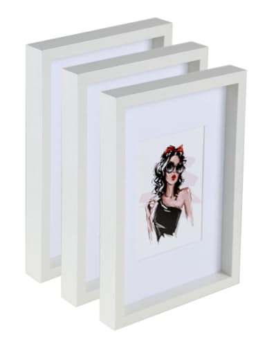 IDEAL TREND 3er 5er Set Holz Bilderrahmen Bilder Foto Rahmen Fotorahmen Wanddeko Collage Poster HR-15: Farbe: 3er Pack Weiß | Format: 40x60 IDEAL TREND 3er 5er Set Holz Bilderrahmen Bilder Foto Rahmen Fotorahmen Wanddeko Collage Poster HR-15: Farbe: 3er Pack Weiß | Format: 40x60 von IDEAL TREND