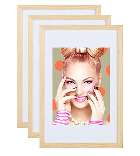 IDEAL TREND 3er 5er Set Holz Bilderrahmen Lifestyle Plexi Foto Rahmen Collage Wanddeko Poster S111: Farbe: 3er Pack Natur | Format: 40x60 IDEAL TREND 3er 5er Set Holz Bilderrahmen Lifestyle Plexi Foto Rahmen Collage Wanddeko Poster S111: Farbe: 3er Pack Natur | Format: 40x60 von IDEAL TREND
