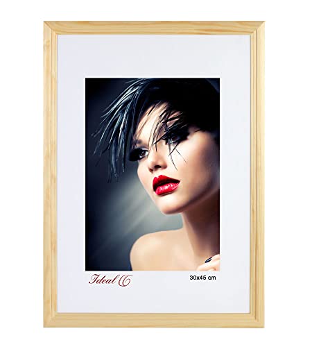 IDEAL TREND Artos Holz Bilderrahmen Acrylglas Plexi Lifestyle Foto Rahmen Collage Wanddeko Poster: Farbe: Natur | Format: 30x45 von IDEAL TREND