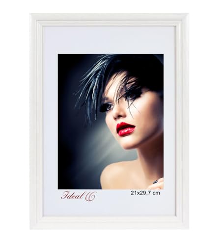 IDEAL TREND Artos Holz Bilderrahmen Acrylglas Plexi Lifestyle Foto Rahmen Collage Wanddeko Poster: Farbe: Weiß | Format: 50x70 von IDEAL TREND