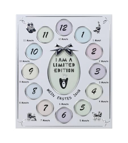 IDEAL TREND Baby Galerie My First Year Silber Babybilderrahmen Monatsbilderrahmen 12 Monate, 29 x 24 cm IDEAL TREND Baby Galerie My First Year Silber Babybilderrahmen Monatsbilderrahmen 12 Monate, 29 x 24 cm von IDEAL TREND