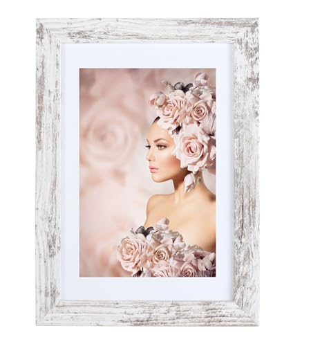 IDEAL TREND Bilderrahmen Holz Rahmen Plexi Acryl Collage Wanddeko Poster quadratisch S215: Farbe: Shabby-Weiß | Format: 15x20 IDEAL TREND Bilderrahmen Holz Rahmen Plexi Acryl Collage Wanddeko Poster quadratisch S215: Farbe: Shabby-Weiß | Format: 15x20 von IDEAL TREND