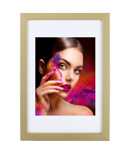 IDEAL TREND Holz Bilderrahmen Lifestyle Plexi Foto Rahmen Collage Wanddeko Poster HR-25: Farbe: Gold | Format: 10x15 IDEAL TREND Holz Bilderrahmen Lifestyle Plexi Foto Rahmen Collage Wanddeko Poster HR-25: Farbe: Gold | Format: 10x15 von IDEAL TREND