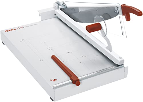 Ideal 1158 Schneidemaschine, Hebelschneider, Papierschneider (356 x 604 mm, Schnittlänge 580 mm, 40 Blatt Kapazität) von IDEAL