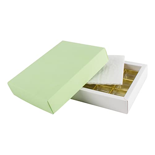 Pralinenschachtel - für 12 Pralinen - hellgrün strukturiert | DIY Pralinen | Pralinen verpacken Pralinenschachtel - für 12 Pralinen - hellgrün strukturiert | DIY Pralinen | Pralinen verpacken von IDEE & WERK