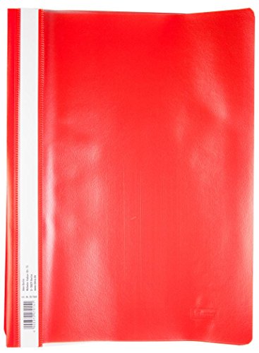 10 Schnellhefter DIN A4 / PP / extra stark / Farbe: rot von IDENA