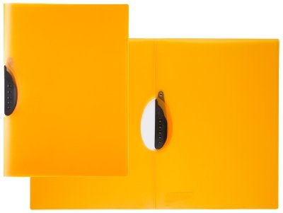 10 Swinghefter DIN A4 Klemmhefter/Clipmappe / Farbe: transluzent orange von IDENA