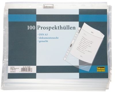 100 Prospekthüllen DIN A5 starke 55my 100 Prospekthüllen DIN A5 starke 55my von IDENA