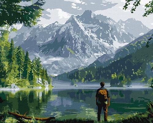 IDEYKA Berglandschaft - Malen nach Zahlen für Erwachsene, einfaches Acryl-Malen nach Zahlen für Erwachsene, malen nach zahlen erwachsene mit rahmen,DIY-Malen nach Zahlen als Geschenk, 40х50cm IDEYKA Berglandschaft - Malen nach Zahlen für Erwachsene, einfaches Acryl-Malen nach Zahlen für Erwachsene, malen nach zahlen erwachsene mit rahmen,DIY-Malen nach Zahlen als Geschenk, 40х50cm von IDEYKA