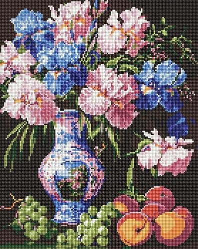 IDEYKA Diamond Painting - Die Schönheit der Schwertlilien ©sophiia_іllustrations, 40х50cm, Diamant-Kunst-Malsets für Erwachsene, DIY-Bastelsets von IDEYKA
