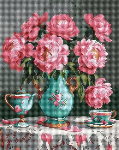 IDEYKA Diamond Painting - Zarte Farben ©sophiia_іllustrations, 40х50cm, Diamant-Kunst-Malsets für Erwachsene, DIY-Bastelsets von IDEYKA