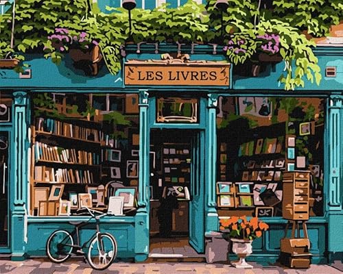 IDEYKA Die Welt der Bücher - Malen nach Zahlen für Erwachsene, einfaches Acryl-Malen nach Zahlen für Erwachsene, malen nach zahlen erwachsene mit rahmen,DIY-Malen nach Zahlen als Geschenk, 40х50cm IDEYKA Die Welt der Bücher - Malen nach Zahlen für Erwachsene, einfaches Acryl-Malen nach Zahlen für Erwachsene, malen nach zahlen erwachsene mit rahmen,DIY-Malen nach Zahlen als Geschenk, 40х50cm von IDEYKA