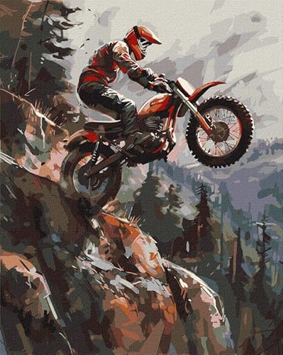 IDEYKA Extreme in den Bergen - Malen nach Zahlen für Erwachsene, 40x50 cm, mit Rahmen, Acryl, Leinwand, Realistisch, 7+ Jahre, Unisex, Berglandschaft, Malen nach Zahlen Kit IDEYKA Extreme in den Bergen - Malen nach Zahlen für Erwachsene, 40x50 cm, mit Rahmen, Acryl, Leinwand, Realistisch, 7+ Jahre, Unisex, Berglandschaft, Malen nach Zahlen Kit von IDEYKA