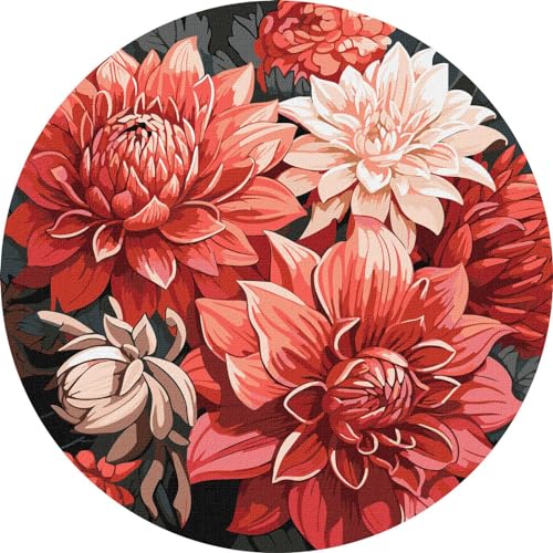 IDEYKA Festlicher Strauß - Malen nach Zahlen für Erwachsene, einfaches Acryl-Malen nach Zahlen für Erwachsene, malen nach zahlen erwachsene mit rahmen,DIY-Malen nach Zahlen als Geschenk, d39cm IDEYKA Festlicher Strauß - Malen nach Zahlen für Erwachsene, einfaches Acryl-Malen nach Zahlen für Erwachsene, malen nach zahlen erwachsene mit rahmen,DIY-Malen nach Zahlen als Geschenk, d39cm von IDEYKA