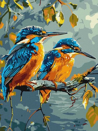 IDEYKA Malen nach Zahlen - Schätze der Natur ©art_selena_ua Malen nach Zahlen für Erwachsene, einfaches Acryl-Malen nach Zahlen für Erwachsene, mit rahmen, DIY als Geschenk, 30x40 cm von IDEYKA
