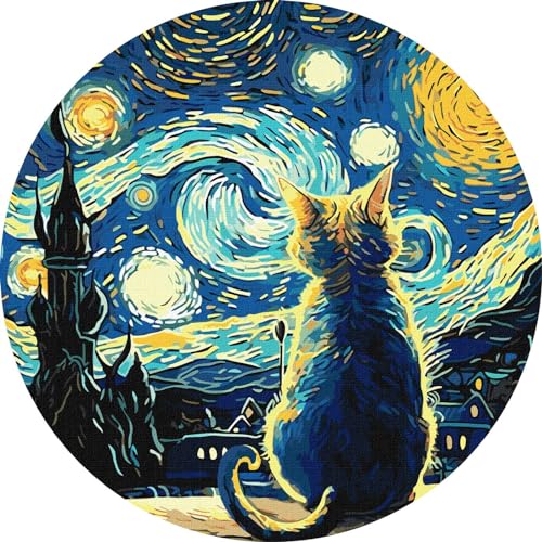 IDEYKA Verwunderlicher Landschaft - Malen nach Zahlen für Erwachsene, einfaches Acryl-Malen nach Zahlen für Erwachsene, malen nach zahlen erwachsene mit rahmen,DIY-als Geschenk, d39cm IDEYKA Verwunderlicher Landschaft - Malen nach Zahlen für Erwachsene, einfaches Acryl-Malen nach Zahlen für Erwachsene, malen nach zahlen erwachsene mit rahmen,DIY-als Geschenk, d39cm von IDEYKA