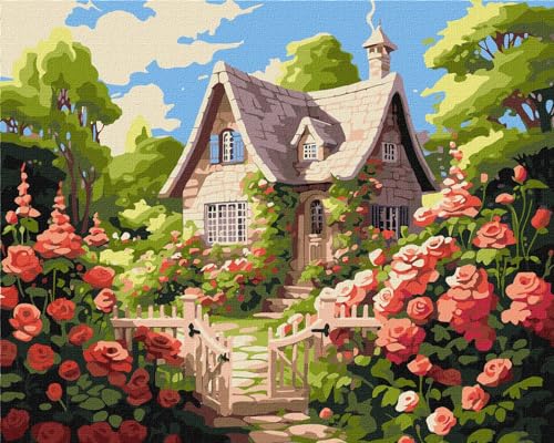 Ideyka Malen nach Zahlen Gemütliche Hütte art_selena_ua 40x50 mit Holzrahmen Ideyka Malen nach Zahlen Gemütliche Hütte art_selena_ua 40x50 mit Holzrahmen von IDEYKA