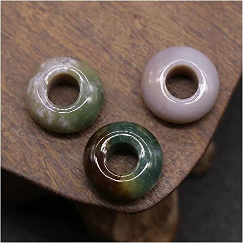 Mineraliensteine 7 x 14 mm, Loch 5 mm, Naturstein, grob, großes Loch, Perlen, Achat, Opal, Damenmode, Charm-Perlen for die Schmuckherstellung, Kristallsteine, Dekoration, Naturstein (Farbe: 4, Größe Mineraliensteine 7 x 14 mm, Loch 5 mm, Naturstein, grob, großes Loch, Perlen, Achat, Opal, Damenmode, Charm-Perlen for die Schmuckherstellung, Kristallsteine, Dekoration, Naturstein (Farbe: 4, Größe von IDGTTLDF