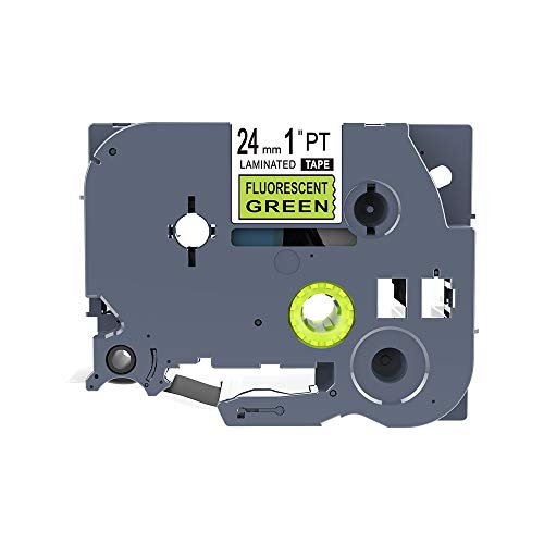 IDIK 24mm TZe-D51 Schwarz auf Grippe. Green TZ-D51 kompatible etikettenbänder für EZ etikettendrucker von IDIK