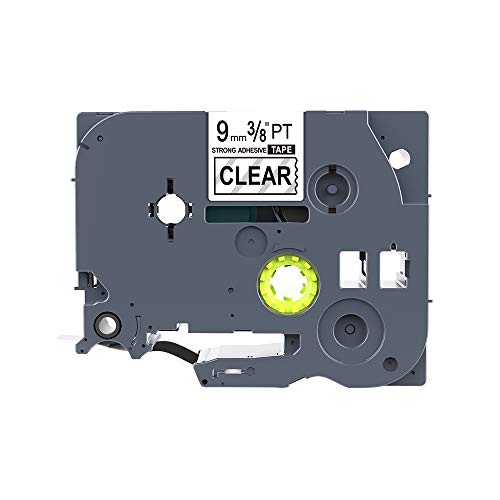 IDIK Etikettenband, kompatibel mit Brother P-Touch TZe S121, starkes Klebeband, Schwarz auf Transparent, 9 mm x 8 m, 5 Stück IDIK Etikettenband, kompatibel mit Brother P-Touch TZe S121, starkes Klebeband, Schwarz auf Transparent, 9 mm x 8 m, 5 Stück von IDIK
