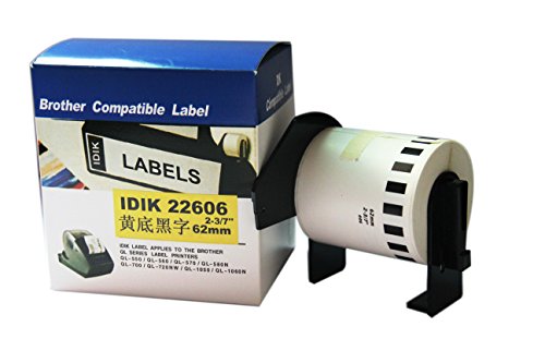 IDIK Kompatibel DK-22606 Gelb Film Label 62mm * 15,24 M Kontinuierliche Kompatibel Für Brother Drucker Kommen Mit Kunststoff halter IDIK Kompatibel DK-22606 Gelb Film Label 62mm * 15,24 M Kontinuierliche Kompatibel Für Brother Drucker Kommen Mit Kunststoff halter von IDIK