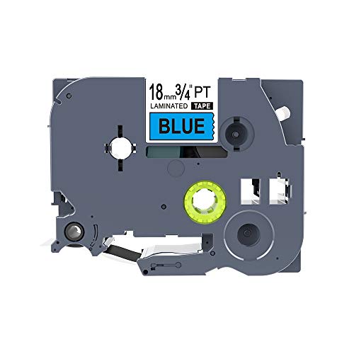 IDIK TZ541 TZe541 Etikettenband, Schwarz auf Blau, 1,9 cm (3/4 Zoll), für Brother P-Touch PT-1760, 18 mm von IDIK