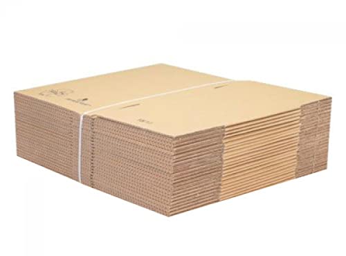 10, 20, 25 Boxen in 40 x 30 x 27 cm zum Auspacken, Versenden oder Aufbewahren. 20 kg starke Kartons mit integrierten Griffen, die für schwere Ladung geeignet sind. (25) von IDMENAGE