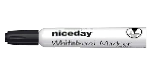 Marker für weiße Niceday WBM2.5 mittelschwarzer Sprengkopfpunkt von IDMENAGE
